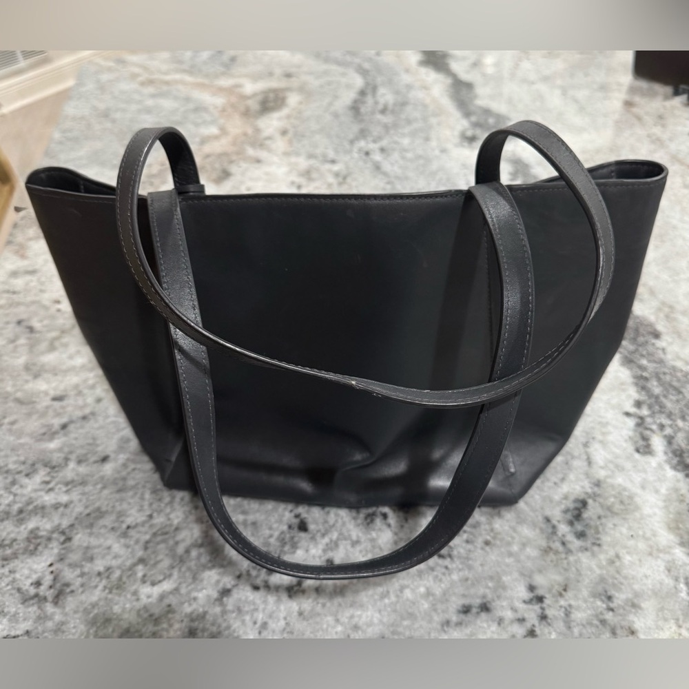 Michael Kors Back and Silver Tote with Metallic Accent - Picture 2 of 5